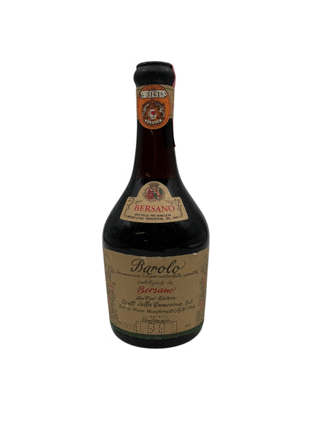 Bouteille de vin rouge Barolo Bersano 1961