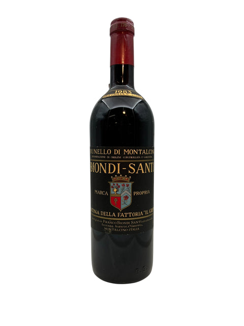 Bouteille Brunello di Montalcino Biondi-Santi millésime 1985