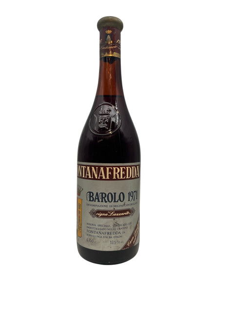 Bouteille Barolo Fontanafredda 1971