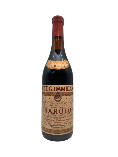 Bouteille de Barolo Damilano millésime 1978