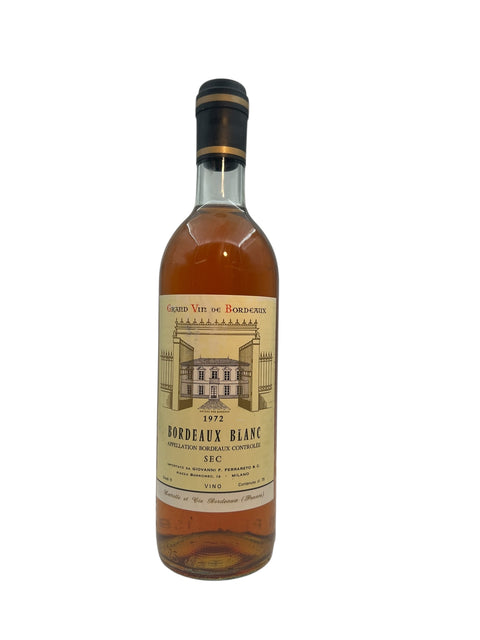 Bouteille de Bordeaux Blanc Giovanni F Ferraberto 1972