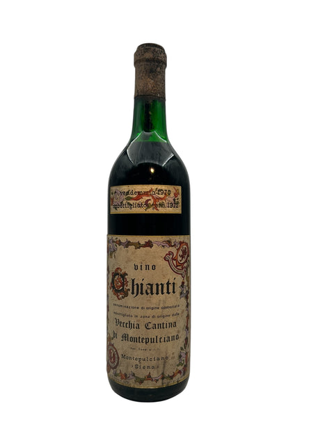 Bouteille de Chianti Vecchia Cantina di Montepulciano 1970