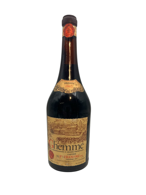 Bouteille de vin rouge Ghemme Francoli 1967