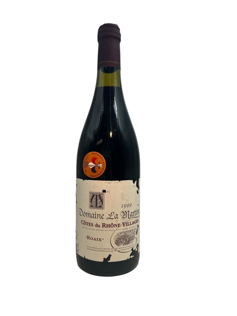 Bouteille de vin rouge Roaix Domaine La Martinelle 1999