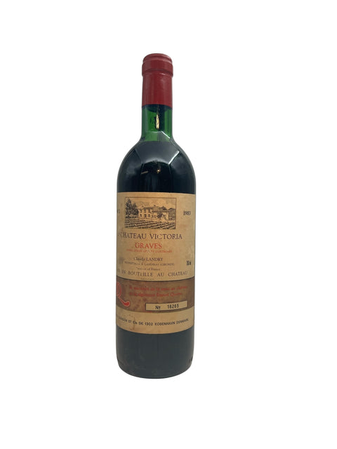 Bouteille de vin rouge Château Victoria Graves 1983