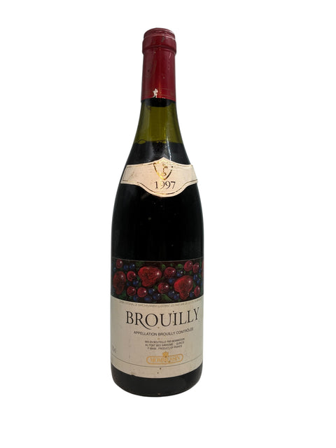 Bouteille de vin rouge Brouilly Mommesin 1997
