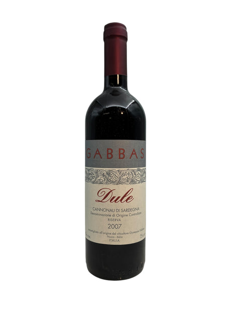 Bouteille de vin rouge 2007 de Dule Gabba