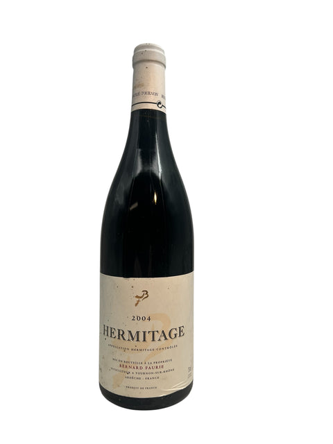 Bouteille de vin rouge Hermitage Bernard Faurie 2004