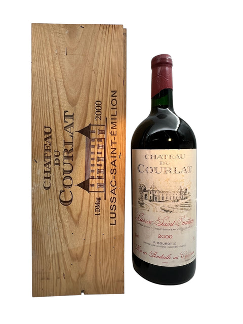 Vin rouge Château du Courlat 2000 avec caisse en bois