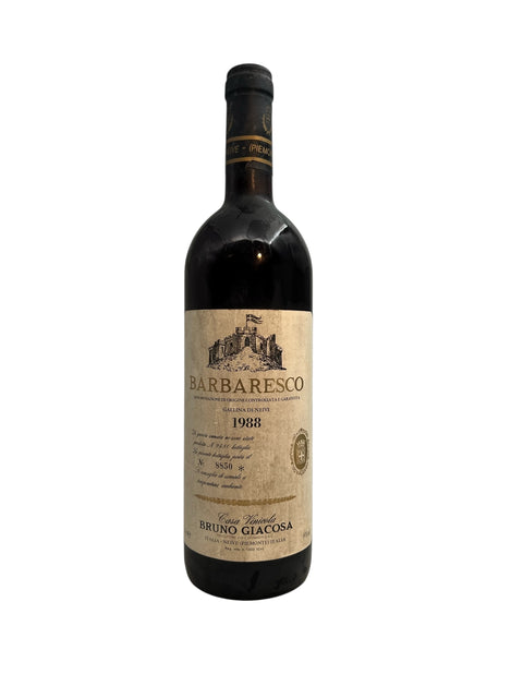 Bouteille Barbaresco Bruno Giacosa 1988