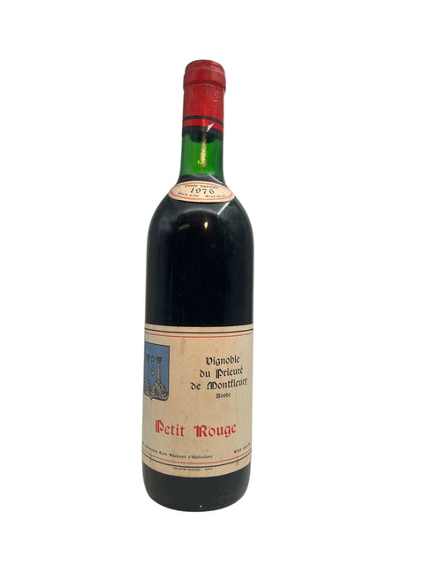 Bouteille de Petit Rouge Vignoble du Prieuré de Montfleury 1976