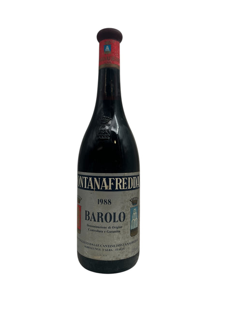 Barolo Fontanafredda 1988 bouteille de vin rouge