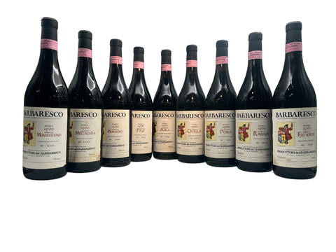 Bouteilles de Barbaresco 1990 de Produttori del Barbaresco