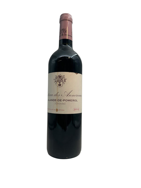 Bouteille de vin rouge Château des Annereaux 2012