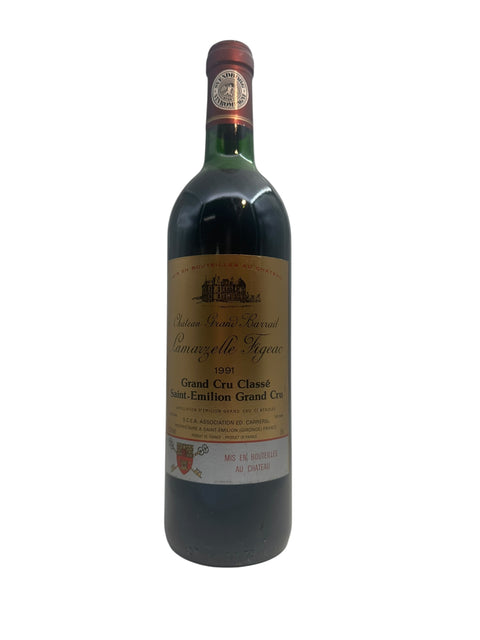 Bouteille de vin rouge Lamazelle Figeac Château Grand Barrail 1991