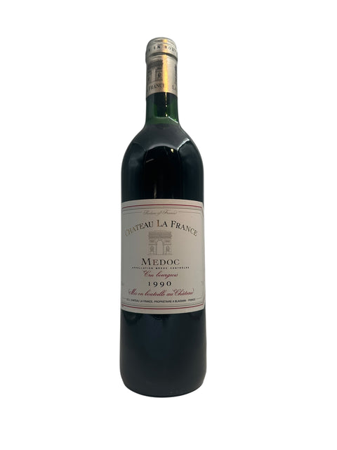 Bouteille de vin rouge Château La France Médoc millésime 1990