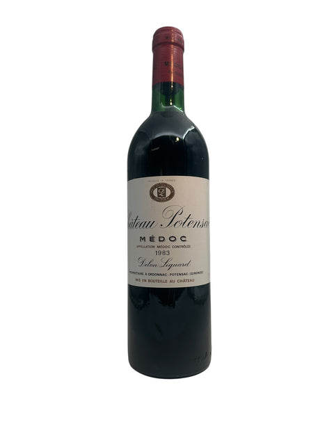Bouteille de vin rouge Château Potensac Delon 1983