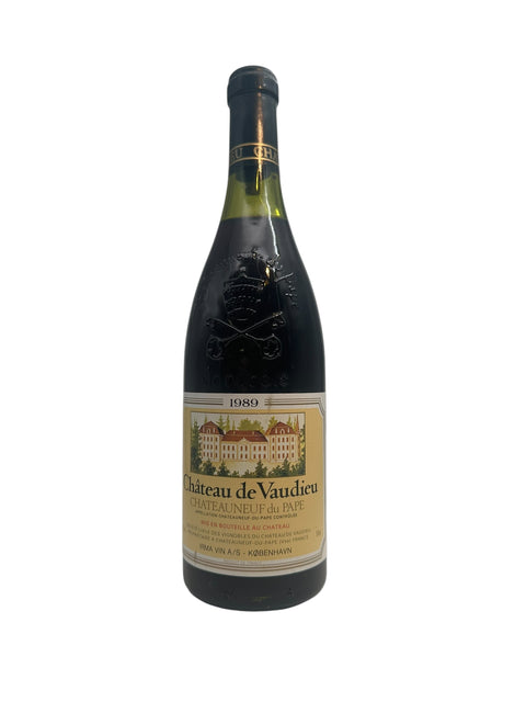 Bouteille de vin rouge Châteauneuf-du-Pape Château de Vaudieu 1989