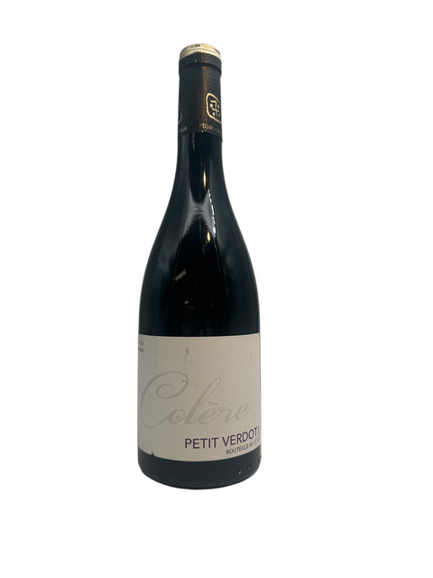Bouteille de vin rouge Colère Petit Verdot 2021