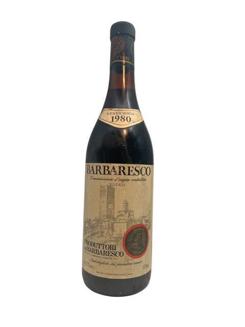 Bouteille de vin Barbaresco des Produttori del Barbaresco millésime 1980