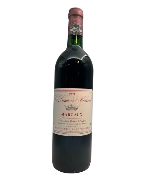 Bouteille de La Dame de Malescot Margaux 1989