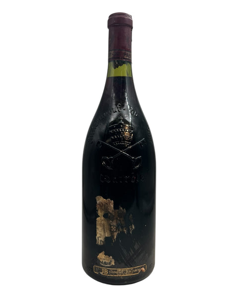 Bouteille de vin rouge Châteauneuf-du-Pape JB 1988