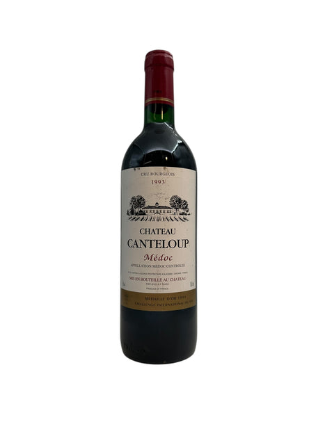 Bouteille de vin rouge Château Canteloup Médoc 1993