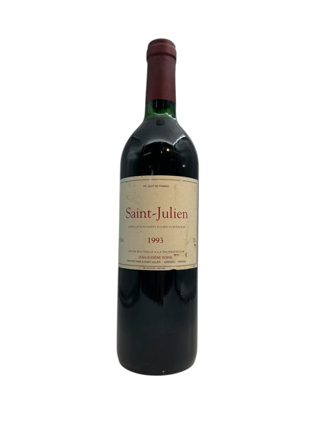 Bouteille de vin rouge Saint-Julien Jean-Eugène Borie 1993