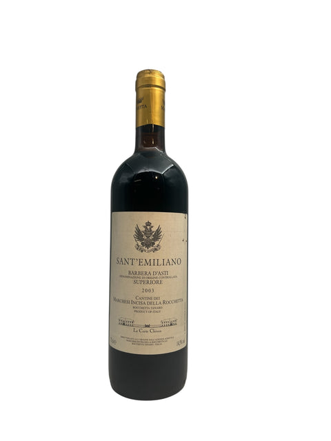 Bouteille de Sant'Emiliano Barbera d'Asti 2003 de Marchesi Incisa della Rocchetta