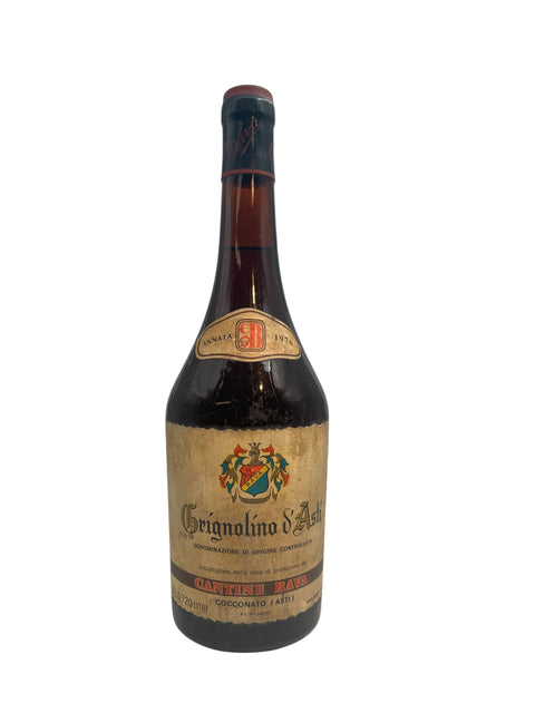 Bouteille de Grignolino d'Asti Cantine Bava 1975