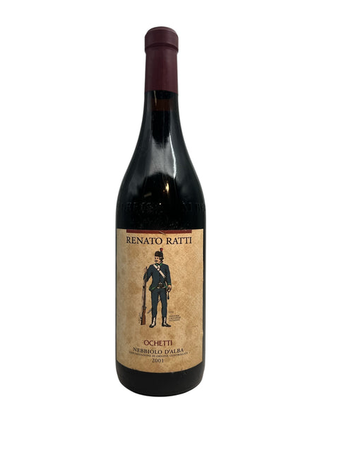 Bouteille de vin rouge Ochetti Renato Ratti 2001