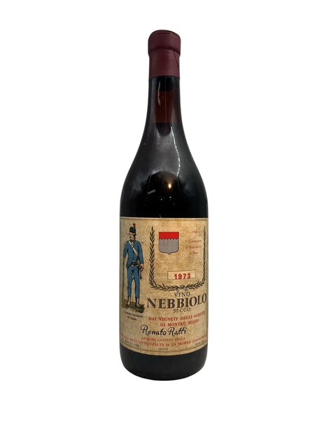 Bouteille de Nebbiolo Renato Ratti 1973 en détail