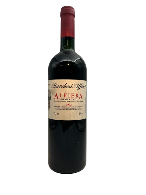 Bouteille de vin rouge Alfiera Marchesi Alfieri 1992