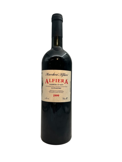 Bouteille de vin rouge Alfiera Marchesi Alfieri 1999 Barbera d'Asti