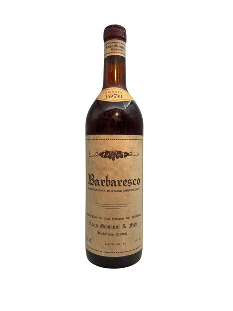 Bouteille Barbaresco Rocca Giovanni 1976