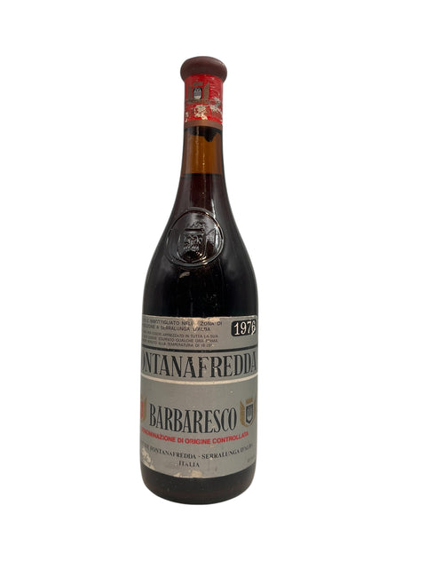 Bouteille de vin rouge Barbaresco Fontanafredda 1976
