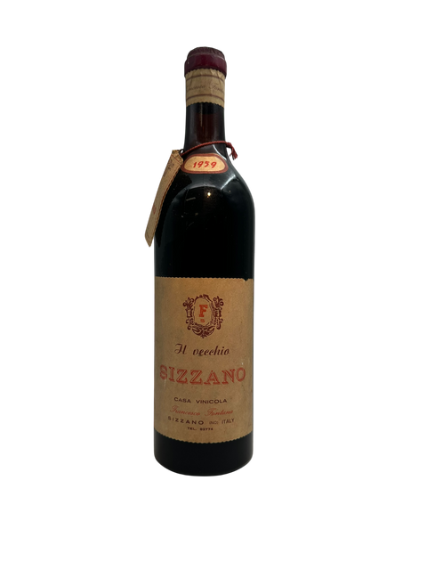 Bouteille de vin rouge Il Vecchio Sizzano 1959