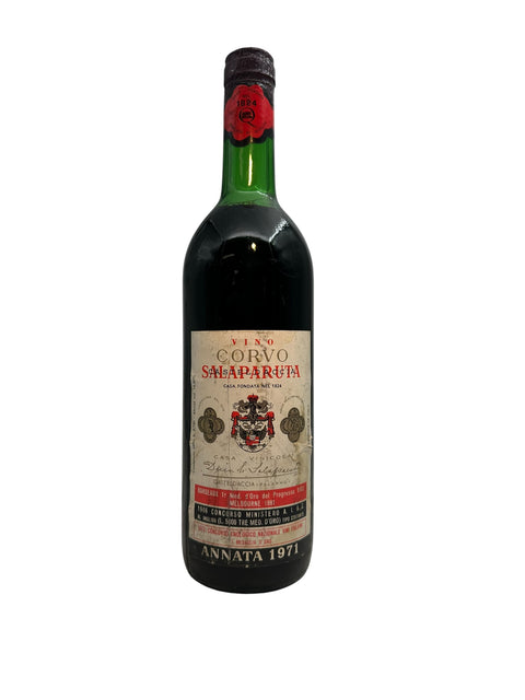 Bouteille de vin rouge Corvo Duca di Salaparuta 1971