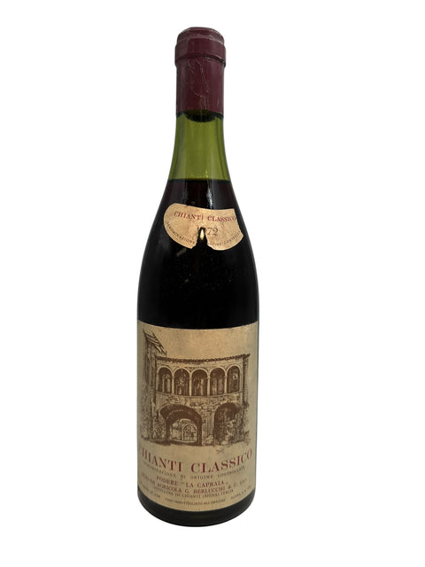 Bouteille de vin rouge Chianti Classico Podere La Cappella 1979