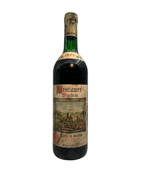 Bouteille de Missianer Walburg 1971, vin de dessert italien