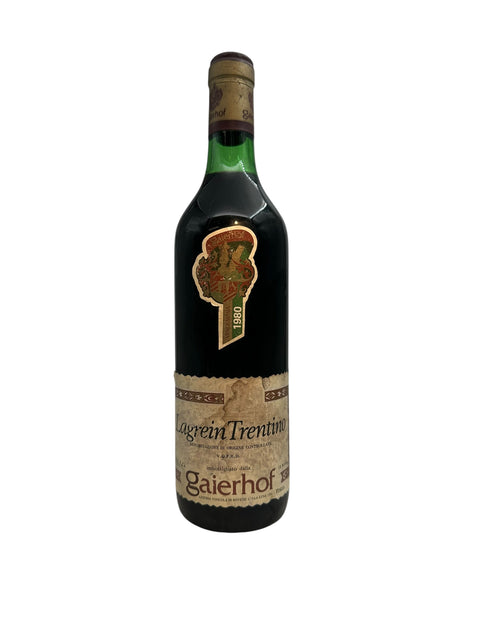 Bouteille de vin rouge Lagrein Gaierhof 1980