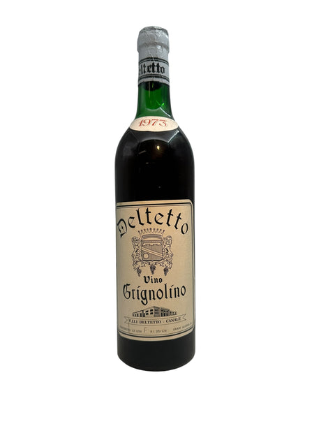 Bouteille de vin rouge Grignolino Deltetto 1973