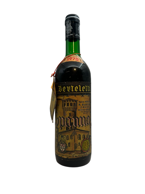 Bouteille de vin rouge Spanna Berteletti 1970