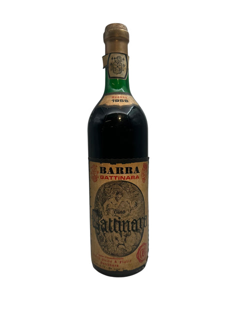 Bouteille de vin rouge Gattinara Barra 1968