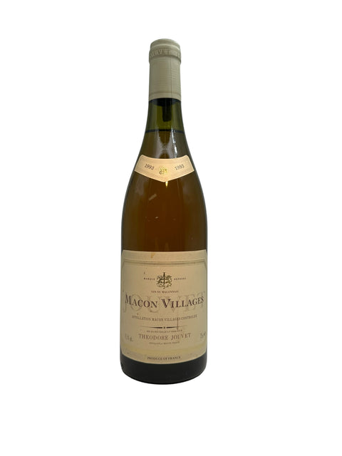 Bouteille de vin blanc Mâcon-Villages Théodore Jouvet 1993