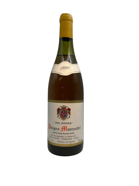 Vin blanc Puligny-Montrachet de Dubois millésime 1990