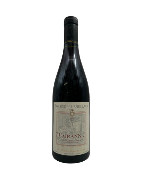 Bouteille de vin rouge Cairanne Domaine de l'Amélaud 2001