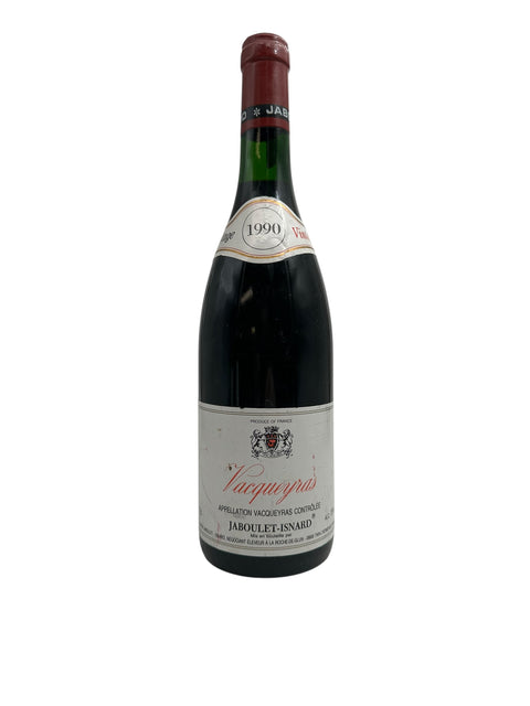 Bouteille de vin rouge Vacqueyras Jaboulet-Isnard 1990