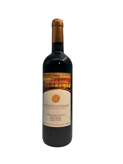 Bouteille de vin rouge Dolcetto di Dogliani San Romano 2003