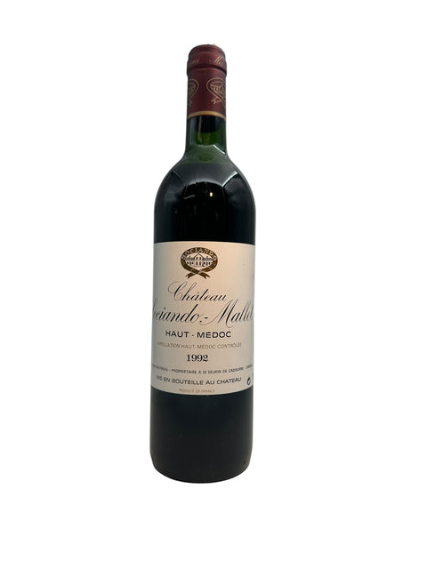 Bouteille de vin rouge Château Sociando-Mallet 1992 du Haut-Médoc